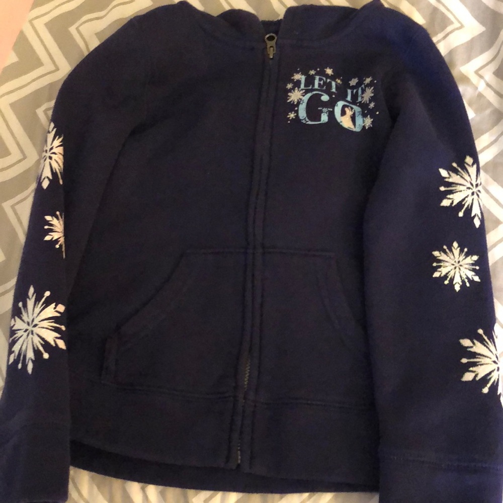Frozen blue hoodie